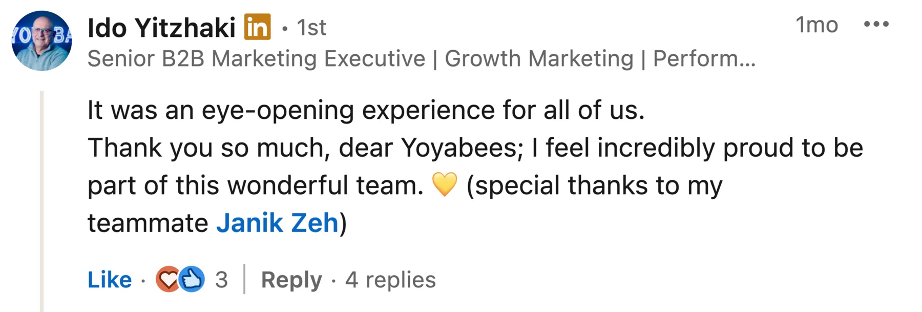 Participant feedback screenshot 3 from a Corporathon AI hackathon